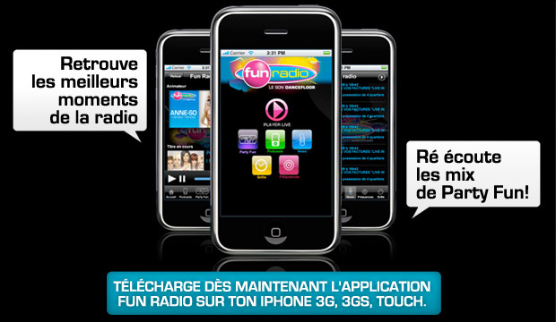 Télécharger dès maintenant l'application Funradio sur Iphone